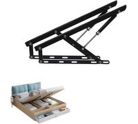 KRXSOBNV, Mecanismo de elevación de Cama Plegable, Soporte neumático de elevación, Elevador de Cama con Caja de Almacenamiento, Varilla neumática, Varilla hidráulica, 2 uds.,Sopor,Elevador de Cama ne