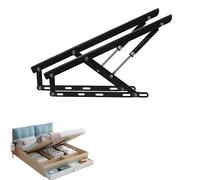 KRXSOBNV, Mecanismo de elevación de Cama Plegable, Soporte neumático de elevación, Elevador de Cama con Caja de Almacenamiento, Varilla neumática, Varilla hidráulica, 2 uds.,Sopor,Elevador de Cama ne