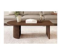 KRXSOBNV, Mesa Auxiliar de Madera Maciza Blanca con función de Almacenamiento, Mesa de Centro Grande, Superficie, Kit de Patas estables, Ideal for Sala de Estar,Reposapiés(A)