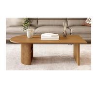 KRXSOBNV, Mesa Auxiliar de Madera Maciza Blanca con función de Almacenamiento, Mesa de Centro Grande, Superficie, Kit de Patas estables, Ideal for Sala de Estar,Reposapiés(B)