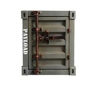 KRXSOBNV, Mesa de Centro de Estilo Industrial, Mesa de teléfono, Dormitorio, Caja de Almacenamiento multifunción/gabinete, Muebles Decorativos de Hierro y Metal, Rojo A,Armarios de almacenaje Vintage
