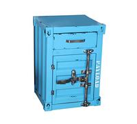 KRXSOBNV, Mesa De Centro Estilo Cajón Creativo Mesita De Noche De Estilo Industrial Retro Gabinete De Almacenamiento Mesa De Sofá De Hierro Metálico Gabinete Decorativo Puede Instalar Cerradura 60 CM,