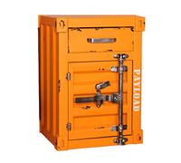 KRXSOBNV, Mesa De Centro Estilo Cajón Creativo Mesita De Noche De Estilo Industrial Retro Gabinete De Almacenamiento Mesa De Sofá De Hierro Metálico Gabinete Decorativo Puede Instalar Cerradura 60 CM,