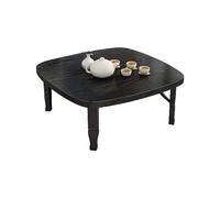 KRXSOBNV, Mesa De Piso for Comer, Mesa De Café Y Té Plegable - Mesa De Estudio Baja for Dormitorio, Salón De Té, Exterior - Muebles De Estilo Auténtico,Reposapiés(B,60 * 60 * 35cm)