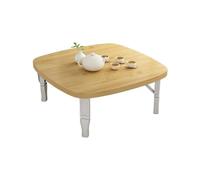 KRXSOBNV, Mesa De Piso for Comer, Mesa De Café Y Té Plegable - Mesa De Estudio Baja for Dormitorio, Salón De Té, Exterior - Muebles De Estilo Auténtico,Reposapiés(A,70 * 70 * 35cm)