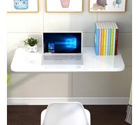 KRXSOBNV Mesa Plegable de Pared abatible for Estudio, Dormitorio, baño, Escritorio Flotante for Ordenador portátil, Mesa de Trabajo Plegable for Desayuno, Comedor y Bar(L80xW30cm/L31xW12in)