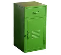 KRXSOBNV, Mesita De Noche Estilo Cajón De Dormitorio Gabinete De Almacenamiento De Estilo Industrial Retro Mesa De Esquina Creativa Muebles Decorativos Multifunción 65 CM,Rojo,Armarios de almacenaje