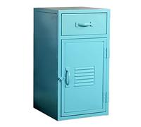 KRXSOBNV, Mesita De Noche Estilo Cajón De Dormitorio Gabinete De Almacenamiento De Estilo Industrial Retro Mesa De Esquina Creativa Muebles Decorativos Multifunción 65 CM,Rojo,Armarios de almacenaje