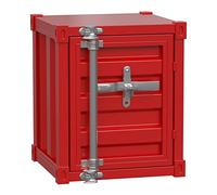 KRXSOBNV, Mesita de Noche Gabinete de Almacenamiento de Estilo Industrial Creativo Gabinete Decorativo for Sala de Estar/Dormitorio Gabinetes de Archivos de estantería de Mesa Baja multifunción,Rojo,