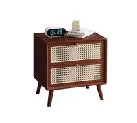 KRXSOBNV, Mesitas De Almacenamiento for Cama Mini Cómoda Cómoda for Dormitorio Mesita De Noche Mesita De Noche Minimalista Y Práctica for El Hogar Y El Dormitorio Universitario ，Mesillas de noche(Brow