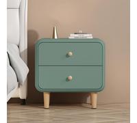 KRXSOBNV, Mesitas De Noche Mesa Auxiliar Mesitas De Noche Mesa Auxiliar con Almacenamiento, Mesas Auxiliares Dormitorio Cómodas con 2 Cajones, Gabinete De Almacenamiento ，Mesillas de noche(Green,30x40