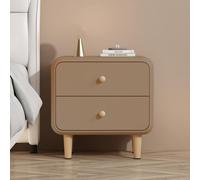 KRXSOBNV, Mesitas De Noche Mesa Auxiliar Mesitas De Noche Mesa Auxiliar con Almacenamiento, Mesas Auxiliares Dormitorio Cómodas con 2 Cajones, Gabinete De Almacenamiento ，Mesillas de noche(Light Brown