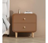 KRXSOBNV, Mesitas De Noche Mesa Auxiliar Mesitas De Noche Mesa Auxiliar con Almacenamiento, Mesas Auxiliares Dormitorio Cómodas con 2 Cajones, Gabinete De Almacenamiento ，Mesillas de noche(Brown,45x40
