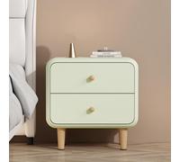 KRXSOBNV, Mesitas De Noche Mesa Auxiliar Mesitas De Noche Mesa Auxiliar con Almacenamiento, Mesas Auxiliares Dormitorio Cómodas con 2 Cajones, Gabinete De Almacenamiento ，Mesillas de noche(Light Green
