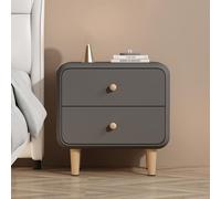 KRXSOBNV, Mesitas De Noche Mesa Auxiliar Mesitas De Noche Mesa Auxiliar con Almacenamiento, Mesas Auxiliares Dormitorio Cómodas con 2 Cajones, Gabinete De Almacenamiento ，Mesillas de noche(Dark Gray,3