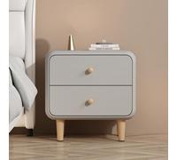 KRXSOBNV, Mesitas De Noche Mesa Auxiliar Mesitas De Noche Mesa Auxiliar con Almacenamiento, Mesas Auxiliares Dormitorio Cómodas con 2 Cajones, Gabinete De Almacenamiento ，Mesillas de noche(Light Gray,