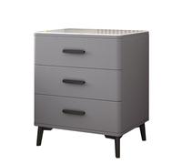 KRXSOBNV, Mesitas de noche modernas con aparador, mesitas de noche for dormitorio con almacenamiento, mesita de noche con 3 cajones, cómoda for dormitorio ，Mesillas de noche(Gray rock Slab a,40x40x60c