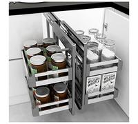 KRXSOBNV, Organizador de estante extraíble for esquina ciega de cocina, organizador de unidad de estantería deslizante for cacerola y olla, for gabinete de 900-1000mm ,Organizador de esquina para coci