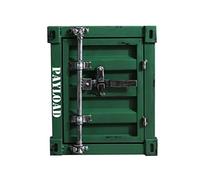 KRXSOBNV, Pequeña Mesa De Teléfono Sala De Estar Dormitorio Caja De Almacenamiento Multifunción/Gabinete Muebles Decorativos De Hierro Metálico,Rosado,Armarios de almacenaje Vintage(Green B)