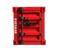 KRXSOBNV, Pequeña Mesa De Teléfono Sala De Estar Dormitorio Caja De Almacenamiento Multifunción/Gabinete Muebles Decorativos De Hierro Metálico,Rosado,Armarios de almacenaje Vintage(Red a)