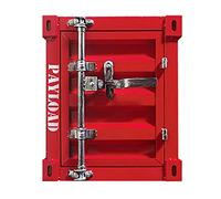KRXSOBNV, Pequeña Mesa De Teléfono Sala De Estar Dormitorio Caja De Almacenamiento Multifunción/Gabinete Muebles Decorativos De Hierro Metálico,Rosado,Armarios de almacenaje Vintage(Red B)