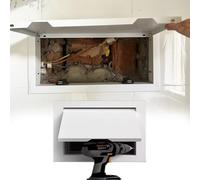 KRXSOBNV Reparación de Puertas, Placa de Cubierta abatible con pestillo for Pared, Techo y Paneles Yeso, Gran tamaño(White,31x26in(80x65cm))