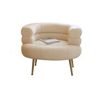 KRXSOBNV, Sofá de Terciopelo Cordero, Silla Individual Lujo, Ligera y Perezosa for Sala Estar, sofá Arte Estilo nórdico, Ocio, Adecuada for Dormitorio, balcón,Sofá reclinable