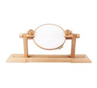 KRXSOBNV, Soporte de aro Punto Cruz Madera Haya Manos Libres, Kit Bordado Giratorio Escritorio 360 Grados, Marco Regazo,crucifijo.