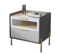 KRXSOBNV, Soporte De Cama con Cajones, Mesita De Noche Moderna De Lujo, Mesas Auxiliares, Cómoda, Gabinete, Organizador, Muebles, Cómoda for Dormitorio, Espacios Pequeños ，Mesillas de noche(Blue,48x40