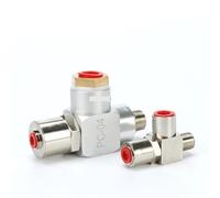 KRXSOBNV Válvula Angular, PC-02 PC-04 PCV Válvula de retención inducida Control neumático unidireccional 1 Pieza (Color: PC-04)(Pc02)