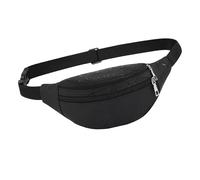 KRYMSON 1 bolso bandolera, riñonera impermeable, riñonera de moda, mochila de gran capacidad, riñonera ajustable, adecuada para viajes diarios, viajes y compras, Negro , Moda