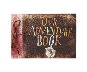 KRYMSON 1 cordón de colección con texto en relieve, nuestro libro de aventuras, DIY, diseño vintage personalizado, regalo de recuerdo para parejas y amigos