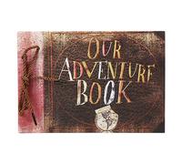 KRYMSON 1 cordón de colección con texto en relieve, nuestro libro de aventuras, hágalo usted mismo, diseño vintage personalizado, adecuado como regalo de recuerdo para parejas, amigos