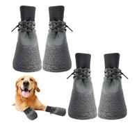 KRYMSON 1 juego de zapatos para perros, paquete de 4 unidades, zapatos impermeables para perros, botas de verano para perros, protección de patas, botas de lluvia para perros grandes, botas