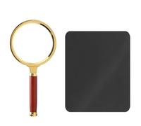 KRYMSON 1 lupa de mano + 1 paño de limpieza, lupa de alta resolución de 10 aumentos, adecuada para niños, estudiantes y personas mayores para leer y ver