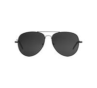 KRYMSON 1 par de gafas de sol de aviador + 1 caja de almacenamiento, gafas de sol de pesca, gafas de sol de esquí, gafas de sol polarizadas para hombre y mujer (negro), Negro
