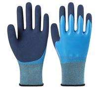 KRYMSON 1 par de guantes de látex, guantes de trabajo, guantes impermeables, guantes cálidos de invierno, adecuados para montar al aire libre, trabajos agrícolas, trabajos de mantenimiento en el