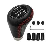 KRYMSON 1 pieza palanca de cambios de 5 velocidades para el coche con accesorios, palanca de cambios manual de cuero, botón de decoración del coche, accesorios de accesorios, adecuado para la mayoría