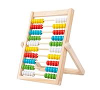 KRYMSON 1 unidad de ábaco para niños, marco de cálculo, ábaco escolar primario, regla de cálculo de madera, herramienta de cálculo, juguete educativo, adecuado para rastrillo matemático infantil