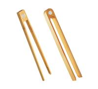 KRYMSON 2 Pinzas Magnéticas Para Pan De Bambú, Pinzas Para Alimentos Horneadas Y Barbacoa (22 cm), Juego De 2 Unidades