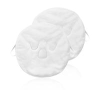 KRYMSON 2 toallas de compresa caliente, pendientes de tres agujeros, toalla de terapia de calor facial, toalla facial al vapor, toalla facial de compresas frías y calientes, toalla facial húmeda