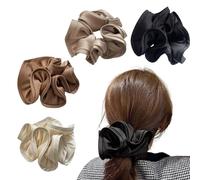 KRYMSON 4 gomas para el pelo grandes para mujer,gomas para el pelo grandes francesas,gomas elásticas grandes,gomas para el pelo extra grandes, gomas para el pelo para mujer,adecuadas para mascaradas