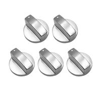 KRYMSON 5 Pomos de Cocina de Gas, 6 mm, Plateados, Universales para Utensilios, Piezas de Repuesto para Hornos