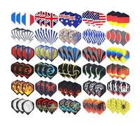 KRYMSON Alas de dardos de 90 piezas, accesorios duraderos para dardos, protección de vuelo de dardos, alas intercambiables, juego de alas de dardos, divertido juego de vuelo