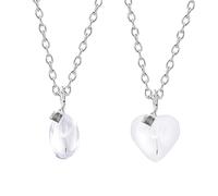 KRYMSON Collar de diente de león para mujer, colgante de flor de nacimiento, regalo de diente de león, colgante personalizado en relieve, Vidrio