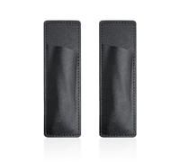 KRYMSON Estuche magnético de 2 piezas, estuche para lápices para nevera, soporte magnético para bolígrafos, perfecto para nevera o pizarra blanca, Negro , Sencillez con estilo