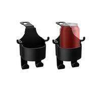KRYMSON Ganchos traseros para asiento de coche, paquete de 2, universales, multifuncionales, material ABS, color negro