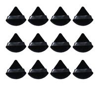 KRYMSON Juego de 12 esponjas de maquillaje triangulares, mini puf, esponja de maquillaje, esponja de fijación, herramienta esencial para fijar polvos sueltos
