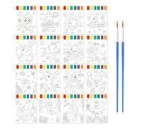 KRYMSON Set de Pintura de Acuarela para Niños Pequeños - 2 Piezas con Bolígrafos, Libro de Animales y Océano - Juego de Agua para Colorear