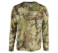 Kryptek Long Sleeve, Cotton, Stealthy Camo tee Stalker-Camiseta de Manga Larga, 100% algodón, Camuflaje sigiloso, Transitoria, L para Hombre